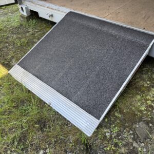 36" x 36" Aluminum Grit Coat Container Ramp-5000 LB AXLE LIMIT