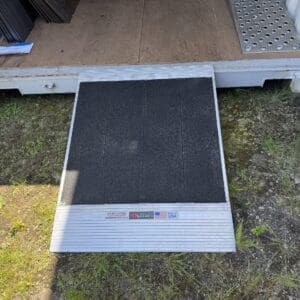 36” x 48" Aluminum Grit Coat Container Ramp 8000 LB AXLE LIMIT
