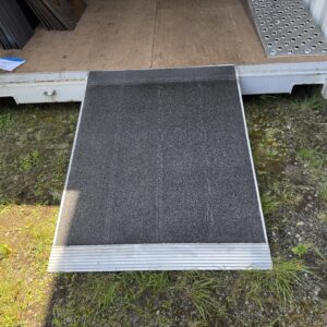 36” x 48" Aluminum Grit Coat Container Ramp 5000 LB AXLE LIMIT