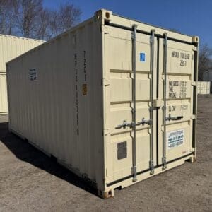 20′ x 8′ x 8.5′ Tall– New Shipping/Storage Container – Wind and Watertight – BEIGE