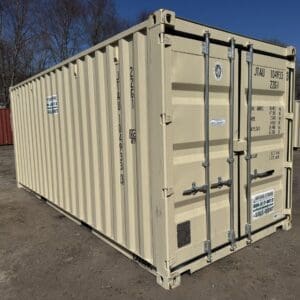 20′ x 8′ x 8.5′ Tall– New Shipping/Storage Container – Wind and Watertight – BEIGE
