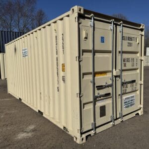 20′ x 8′ x 8.5′ Tall– New Shipping/Storage Container – Wind and Watertight – BEIGE
