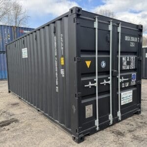 20′ x 8′ x 8.5′ Tall– New Shipping/Storage Container – Wind and Watertight – BLACK