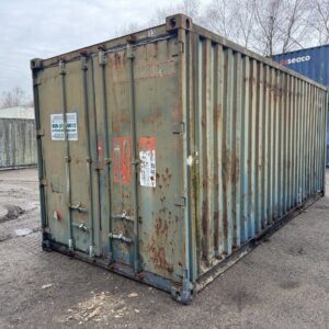 20′ x 8′ x 8.5′ Tall –**AS IS-DOOR SEALS** Shipping / Storage Container-BLUE