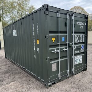 20′ x 8′ x 8.5′ Tall– New Shipping/Storage Container – Wind and Watertight – GREEN