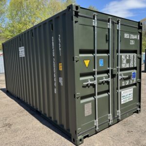 20′ x 8′ x 8.5′ Tall– New Shipping/Storage Container – Wind and Watertight – GREEN