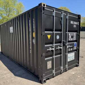 20′ x 8′ x 8.5′ Tall– New Shipping/Storage Container – Wind and Watertight – BLACK