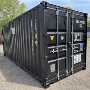 20′ x 8′ x 8.5′ Tall– New Shipping/Storage Container – Wind and Watertight – BLACK
