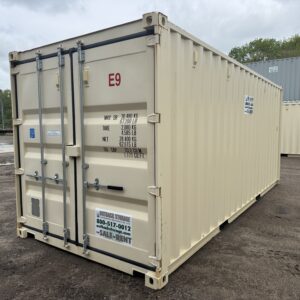 20′ x 8′ x 8.5′ Tall– New Shipping/Storage Container – Wind and Watertight – BEIGE