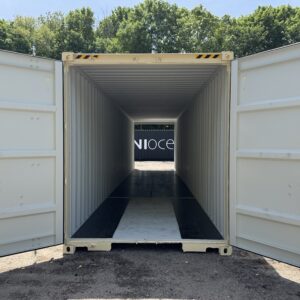 40′ x 8′ x 9.5′ Tall –New *High Cube**DOUBLE DOOR**Shipping/Storage Container – Wind and Watertight-BEIGE