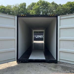 40′ x 8′ x 9.5′ Tall –New *High Cube**DOUBLE DOOR**Shipping/Storage Container – Wind and Watertight-BLACK