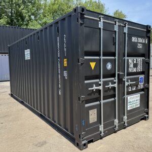 20′ x 8′ x 8.5′ Tall– New Shipping/Storage Container – Wind and Watertight – BLACK