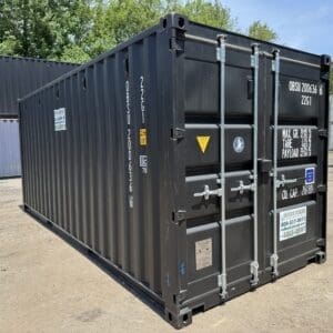 20′ x 8′ x 8.5′ Tall– New Shipping/Storage Container – Wind and Watertight – BLACK
