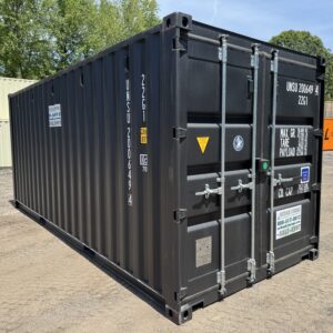 20′ x 8′ x 8.5′ Tall– New Shipping/Storage Container – Wind and Watertight – BLACK