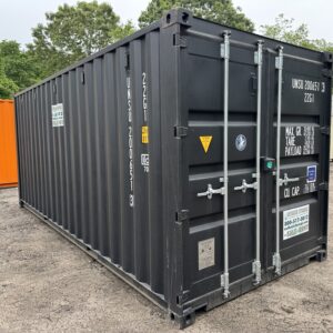 20′ x 8′ x 8.5′ Tall– New Shipping/Storage Container – Wind and Watertight – BLACK
