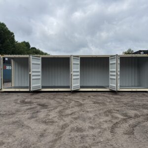 40′ x 8′ x 9.5′ Tall –-New *High Cube**FOUR SIDE DOOR OPENINGS** Shipping/Storage Container – Wind and Watertight – BEIGE