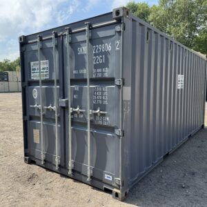 20′ x 8′ x 8.5′ Tall– GENTLY USED 2021- Shipping/Storage Container – Wind and Watertight – GRAY
