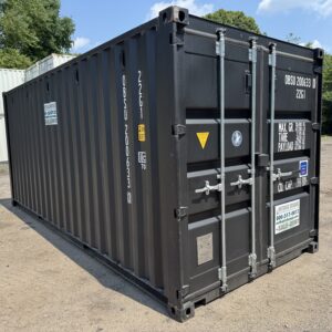 20′ x 8′ x 8.5′ Tall– New Shipping/Storage Container – Wind and Watertight – BLACK