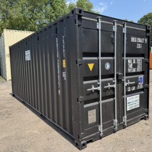 20′ x 8′ x 8.5′ Tall– New Shipping/Storage Container – Wind and Watertight – BLACK
