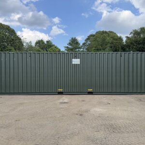 40′ x 8′ x 9.5′ Tall – New *High Cube Shipping/Storage Container – Wind and Watertight-GREEN