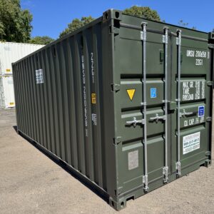 20′ x 8′ x 8.5′ Tall– New Shipping/Storage Container – Wind and Watertight – GREEN