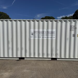 20′ x 8′ x 8.5′ Tall– Wind and Watertight **OFF RENT**  Used Shipping / Storage Container – GRAY