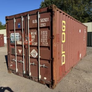 20′ x 8′ x 8.5′ Tall –Used Shipping / Storage Container-Wind and Watertight – RED