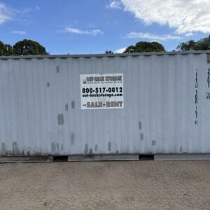 20′ x 8′ x 8.5′ Tall– Wind and Watertight **OFF RENT**  Used Shipping / Storage Container – GRAY