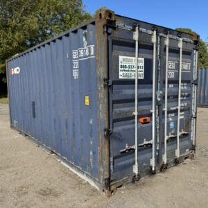 20′ x 8′ x 8.5′ Tall –Used Shipping / Storage Container-Wind and Watertight – BLUE