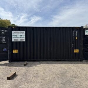 20′ x 8′ x 9.5′ Tall– New **HIGH CUBE DOUBLE DOOR** Shipping/Storage Container – Wind and Watertight – BLACK