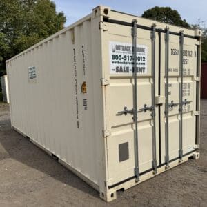 20′ x 8′ x 8.5′ Tall– GENTLY USED 2016- Shipping/Storage Container – Wind and Watertight – BEIGE