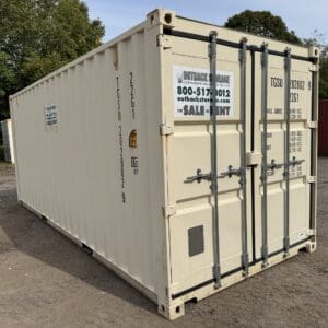 20′ x 8′ x 8.5′ Tall– GENTLY USED 2016- Shipping/Storage Container – Wind and Watertight – BEIGE