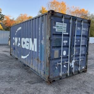 20′ x 8′ x 8.5′ Tall –Used Shipping / Storage Container-Wind and Watertight – BLUE
