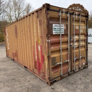 20′ x 8′ x 8.5′ Tall –Used Shipping / Storage Container-Wind and Watertight – BURNT ORANGE