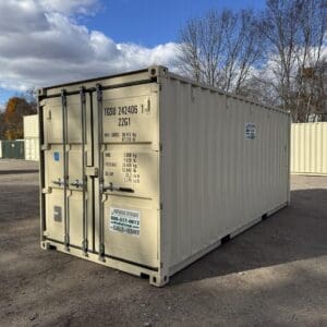 20′ x 8′ x 8.5′ Tall– New Shipping/Storage Container – Wind and Watertight – BEIGE