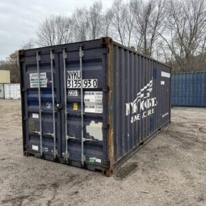 20′ x 8′ x 8.5′ Tall –Used Shipping / Storage Container-Wind and Watertight – BLUE