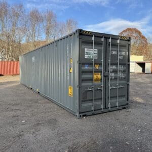 40′ x 8′ x 9.5′ Tall – New *High Cube Shipping/Storage Container – Wind and Watertight-GRAY