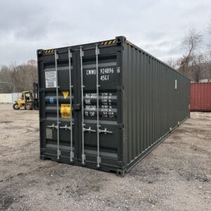 40′ x 8′ x 9.5′ Tall – New *High Cube Shipping/Storage Container – Wind and Watertight-GREEN
