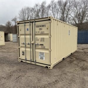 20′ x 8′ x 8.5′ Tall– New Shipping/Storage Container – Wind and Watertight – BEIGE