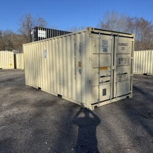 20′ x 8′ x 8.5′ Tall– New Shipping/Storage Container – Wind and Watertight – BEIGE