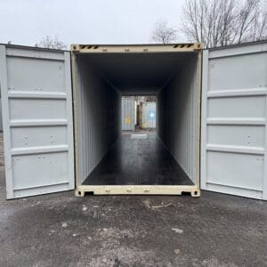 40′ x 8′ x 9.5′ Tall –New *High Cube**DOUBLE DOOR**Shipping/Storage Container – Wind and Watertight-BEIGE