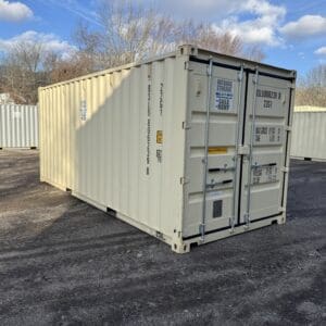 20′ x 8′ x 8.5′ Tall– New Shipping/Storage Container – Wind and Watertight – BEIGE