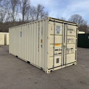 20′ x 8′ x 8.5′ Tall– New Shipping/Storage Container – Wind and Watertight – BEIGE