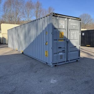 40′ x 8′ x 9.5′ Tall – New *High Cube Shipping/Storage Container – Wind and Watertight-GRAY
