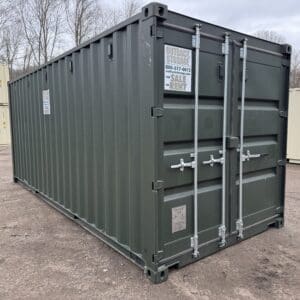 20′ x 8′ x 8.5′ Tall– New Shipping/Storage Container – Wind and Watertight – BEIGE