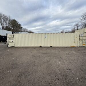 40′ x 8′ x 8.5′ Tall –New**DOUBLE DOOR**Shipping/Storage Container – Wind and Watertight-BEIGE