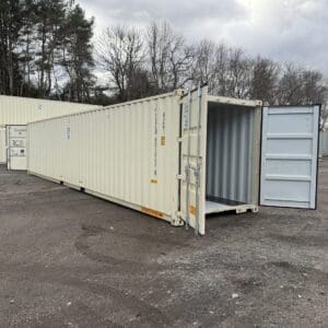40′ x 8′ x 8.5′ Tall –New**DOUBLE DOOR**Shipping/Storage Container – Wind and Watertight-BEIGE