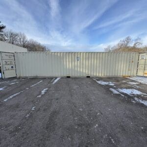 40′ x 8′ x 8.5′ Tall –New**DOUBLE DOOR**Shipping/Storage Container – Wind and Watertight-BEIGE