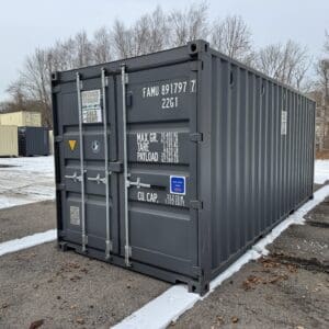 20′ x 8′ x 8.5′ Tall– New Shipping/Storage Container – Wind and Watertight – GRAY