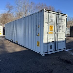 40′ x 8′ x 9.5′ Tall -New *High Cube Shipping/Storage Container – Wind and Watertight – LT GRAY